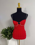 Traje corto Rojo
