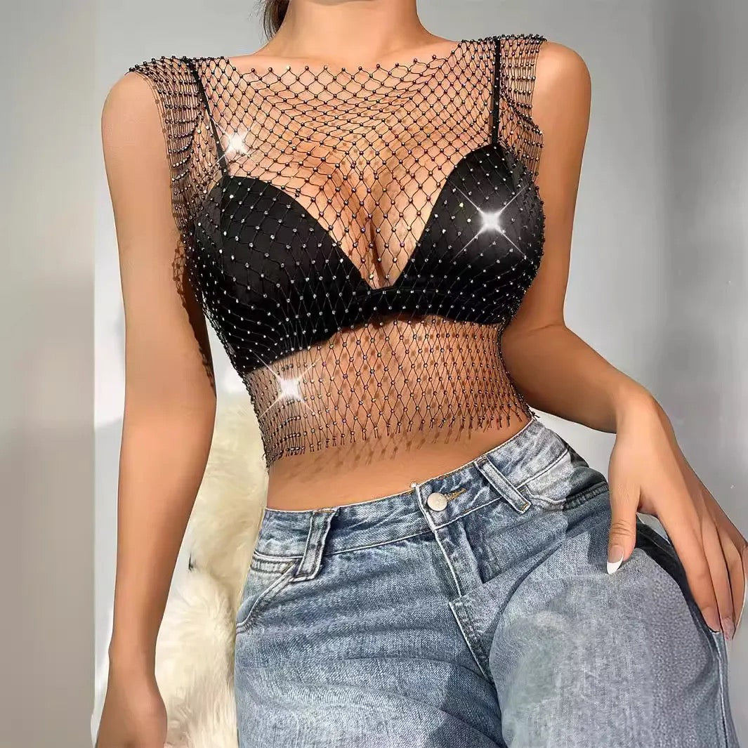 TOP DE MALLA (NEGRO)